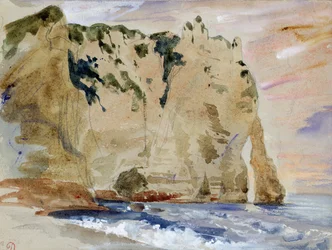 Acantilados de Etretat. El Pie del Caballo, 1838